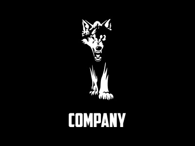 Wolf alfa angry wolf logo badass logo woolf logo