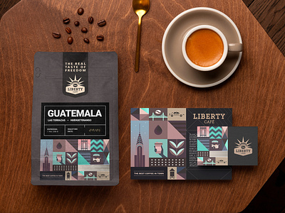 Liberty café / Brand identity