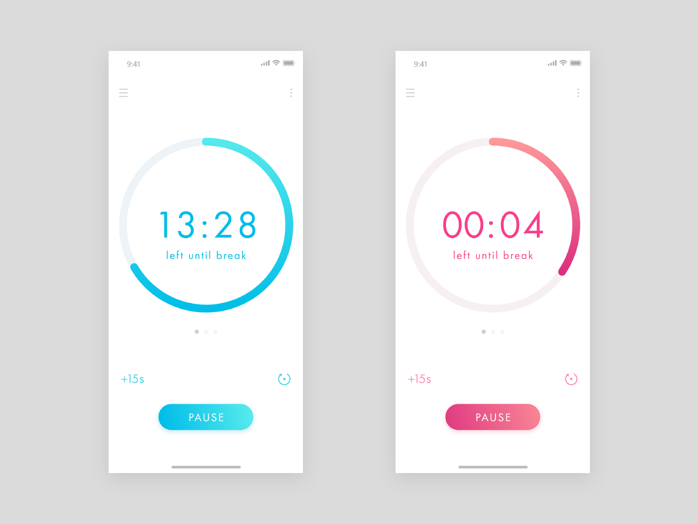 Count down timer app UI design - Daily Ui 014 by Ashley Saleem-West on ...