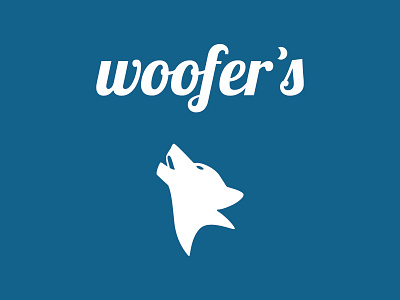 Woofer's Logo brand branding design illustration logo typography vector visual identity