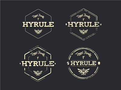 Hyrule Crest brand branding design illustration logo typography vector visual identity