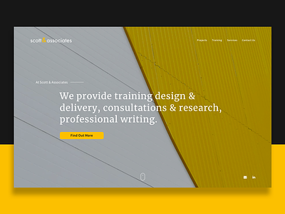 Scott & Associates Landing Page brand creative development graphic ui ui design ux ux design web