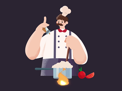 Order foods illustration chef chef animation chef illustration cook cooking cooking animation cooking app cooking time kitchen kitchen animation kitchener