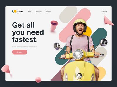 Delivery landing page delivery delivery food delivery landing page delivery service landing page design