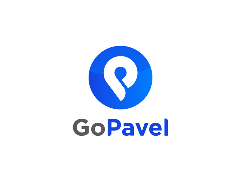 GoPavel animation app brand identity branding location logo logo animation plan trip travel travel logo