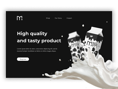 Web design. The dark side of milk