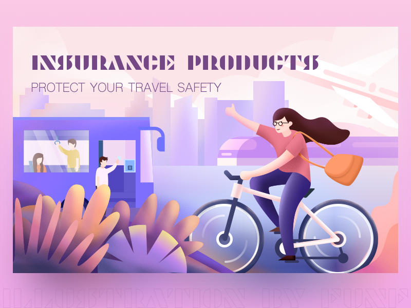 Insurance Products #3 design car ps sketch color illustration