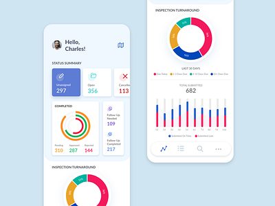 UI Dashboard app application clean design home interface mobile simple ui user interface