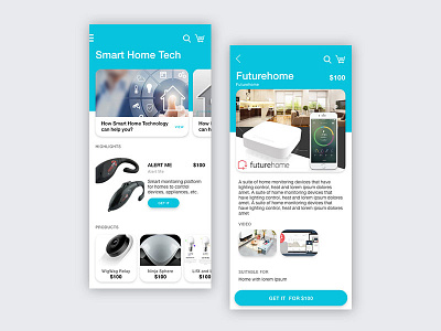 Smart home catalog android app catalog home interface ios mobile store ui user ux