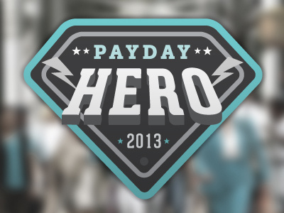 Hero Logo 2013 badge blue grey hero logo shield typography logo