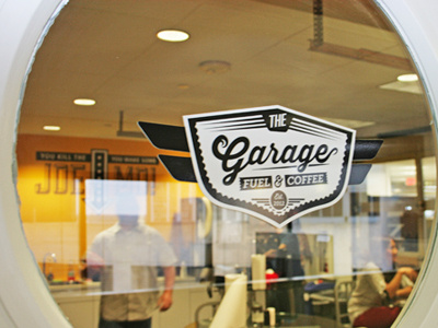 Gargage badge bikesting gargae hand written script sign pain type