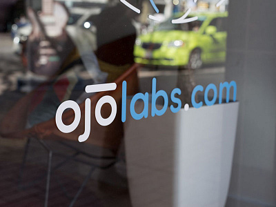 OJO Labs logo ai logo sms soft type tech text type