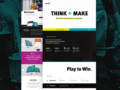 Thinktiv Portfolio Site agency branding case study portfolio tech branding
