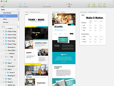 Thinktiv Site agency branding case study design portfolio think website