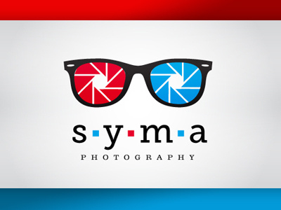 Syma logo photography. sunglasses