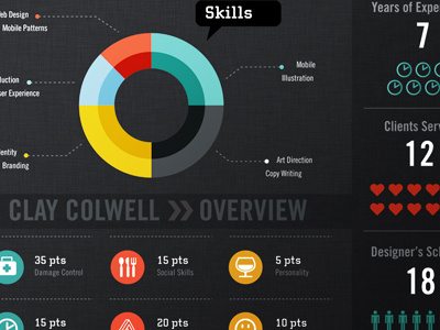 Resume Infographic app infographic resume ui