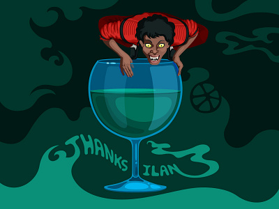 Thanks, Ilan! drink first illustration jackson michael shot thanks thriller vector