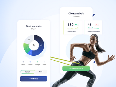 Fitness Gym Mobile App app design fitness gym mobile ui