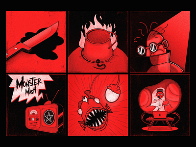 Creepy Panels comic creepy halloween illustration inktober inktober2020 october