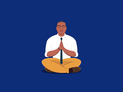 Dr. Gregory Scott Brown, M.D. Avatar animation illustration mental health vector wellness yoga