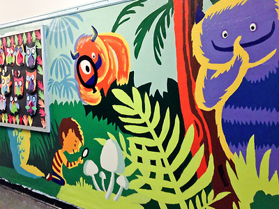 Forest Mural for New York Cares Day 2013