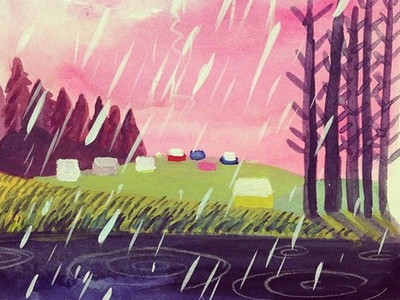 Rain dontbreakthechain illustration sketch watercolor
