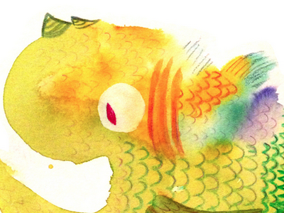 More blobby critter illustration watercolor