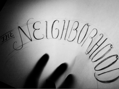 Lettering no.1 hand lettering sketch