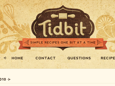 Tidbit... the Blog! illustration web design
