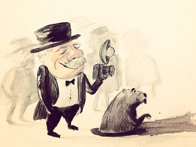Groundhog Day dontbreakthechain illustration sketch watercolor