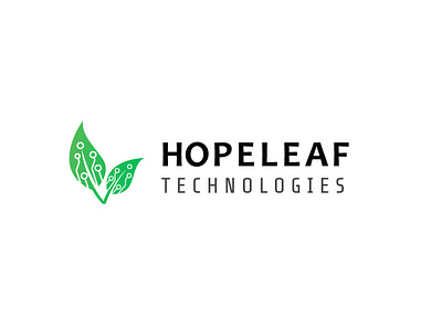 Hope Leaf Technologies leaf leaf logo logo logo inspiration logodesign logos technology technology logo