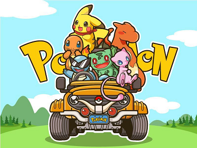 Pokémon- illustration color design illustration illustrations pikachu pokemon pokemon go