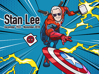 Super Hero-Stan Lee-illustrations