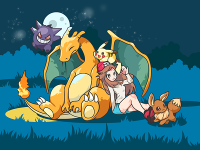 Pokémon- illustration color design illustrations pikachu pokemon pokemon go