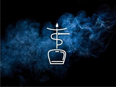 shisha logo shisha simple smoke vibe young