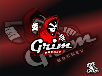 Grim hockey death designs freelance graphic grim hockey skull sport vector