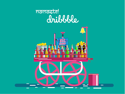 Hello! dribbble card cart colors debut design india indian invitation player