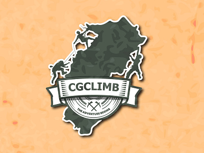 CG climb logo branding colors design flat icon illustration logo minimal player poster typography vector