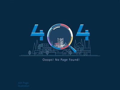 404 page for Casa dei Cittadini 404 404page branding illustration illustrator ui vector