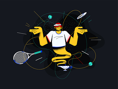 Oops.. there is no translation character design illustration illustrator sport tennis vector