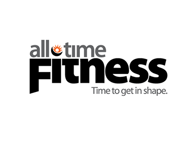 All Time Fitness Logo fitness gym logo