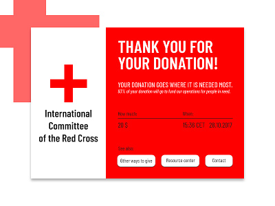 Email Receipt 017 dailyui donation email receipt redcross