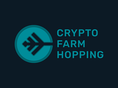 Crypto Farm Hopping Logo blockchain crypto cryptocurrency energy farm farmhopping green logo mining technology