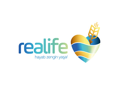 Realife Logo Tasarim food healthy logo