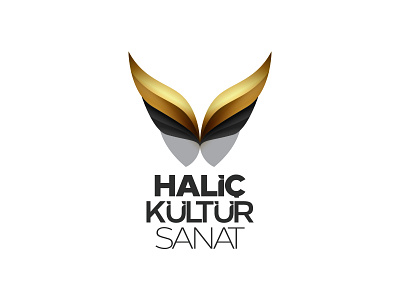 Halic Kültür Sanat Logo butterfly golden horn