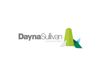 Daynasullivan Construction Logo Design construction dayna design green logo