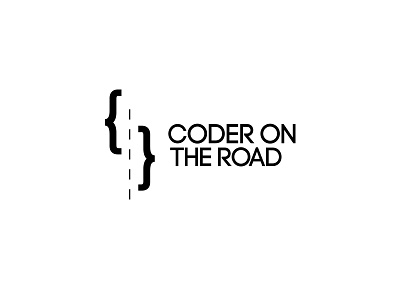 Coderontheroad Logo Tasarim code logo