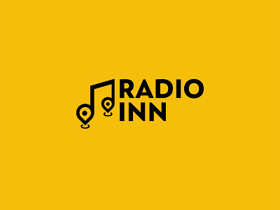 Logo for Radio Inn branding graphic design logo graphicdesign logo logo design logotype music music logo music note radio radio logo vector