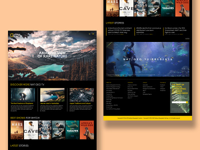 National Geographic Website Redesign Concept design graphic design national geographic ui ui ux ui design uiux user experience user interface userinterface ux web web design webdesign website