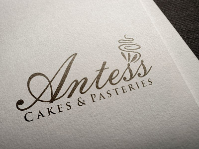 Logo Design cakes design gold logo pasteries white